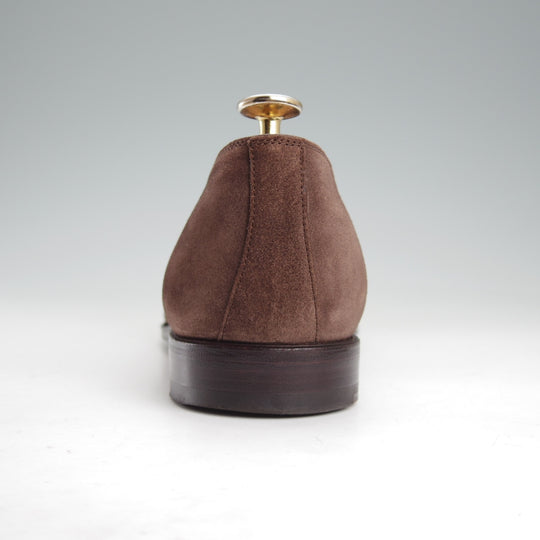 極上★(スペイン製)カルミナ SIZE 6【合計定価￥113,300-★純正ツリー付/ローファー/80384】UETAMラスト/スエード/濃茶/CARMINA★o097