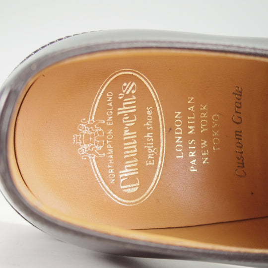 極美品★チャーチ 80F/UK8【定価￥203,500-★SHANNON/シャノン】103ラスト/プレーントゥ/黒/メンズ/Church's★o635