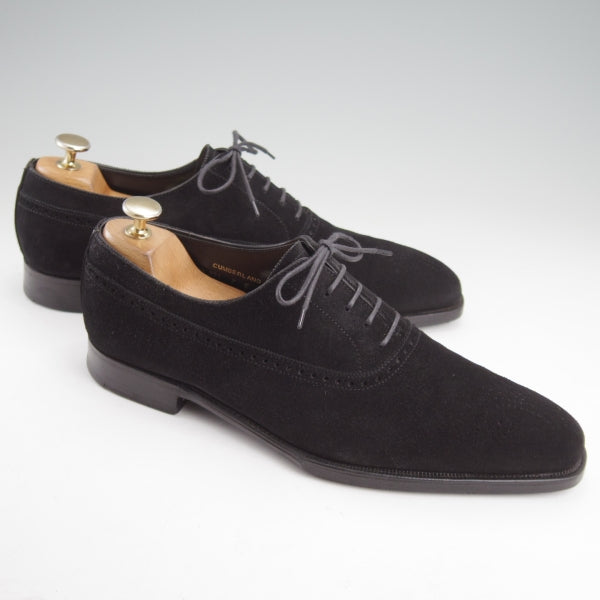 極上★クロケット&ジョーンズ 7E【ハンドグレードライン★オックスフォードシューズ/CUMBERLAND】スエード/黒/Crockett&Jones★n606
