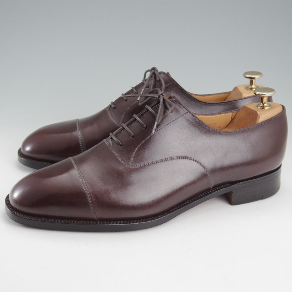 極上★J.M.ウエストン 8.5E【現行定価￥170,500-★300/ストレートチップ】11ラスト/ボックスカーフ/濃茶/メンズ/Weston/ウェストン★o098