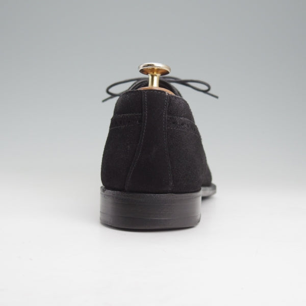 極上★クロケット&ジョーンズ 7E【ハンドグレードライン★オックスフォードシューズ/CUMBERLAND】スエード/黒/Crockett&Jones★n606