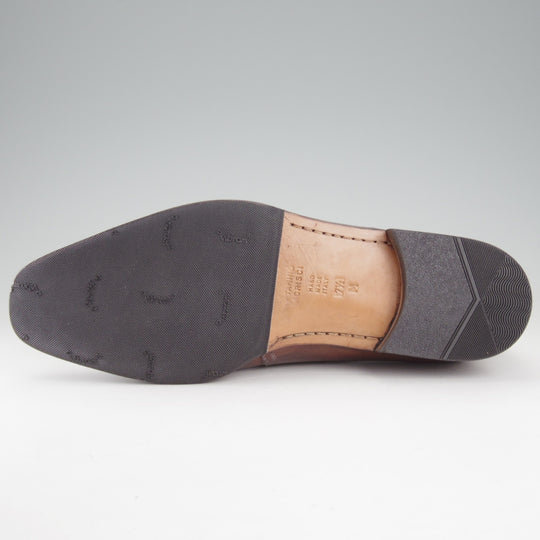 極上★(伊)タニノクリスチー SIZE 7.5【定価15万円以上★モンクストラップ/茶】カーフ/メンズ/TANINO CRISCI★o636