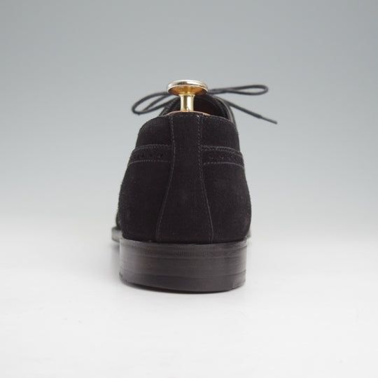 極上★クロケット&ジョーンズ 7E【ハンドグレードライン★オックスフォードシューズ/CUMBERLAND】スエード/黒/Crockett&Jones★n606