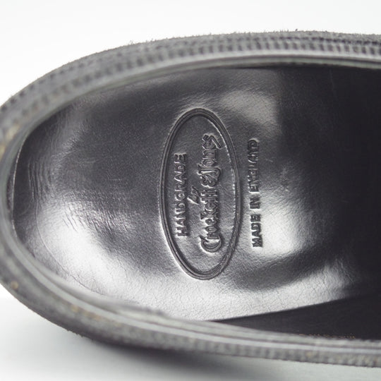 極上★クロケット&ジョーンズ 7E【ハンドグレードライン★オックスフォードシューズ/CUMBERLAND】スエード/黒/Crockett&Jones★n606