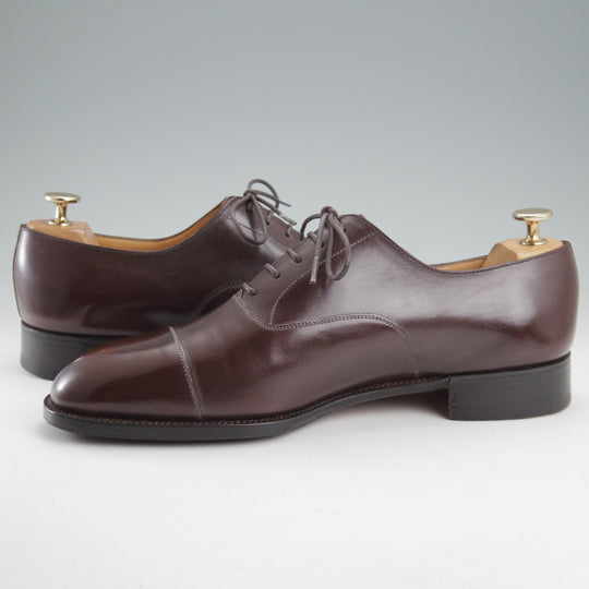 極上★J.M.ウエストン 8.5E【現行定価￥170,500-★300/ストレートチップ】11ラスト/ボックスカーフ/濃茶/メンズ/Weston/ウェストン★o098