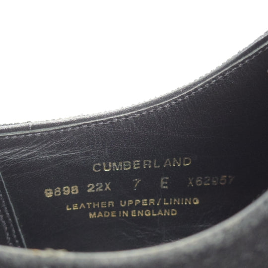 極上★クロケット&ジョーンズ 7E【ハンドグレードライン★オックスフォードシューズ/CUMBERLAND】スエード/黒/Crockett&Jones★n606
