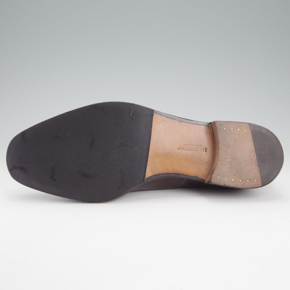 極上★J.M.ウエストン 8.5E【現行定価￥170,500-★300/ストレートチップ】11ラスト/ボックスカーフ/濃茶/メンズ/Weston/ウェストン★o098