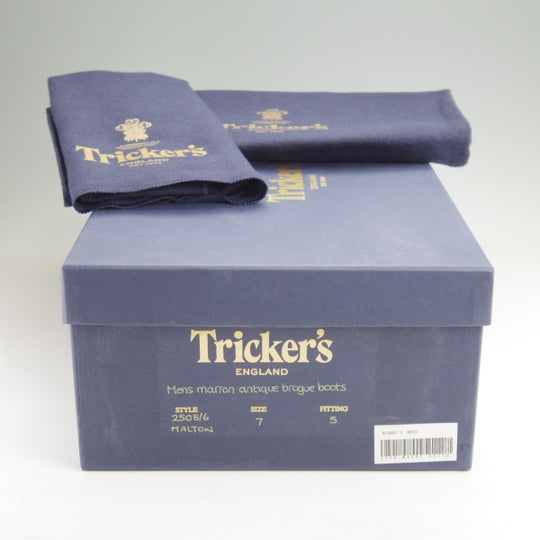 極上★トリッカーズ SIZE 7【定価￥143,000-★ダイナイトソール/MALTON/モールトン】2508/カントリーブーツ/茶/Tricker's★n095
