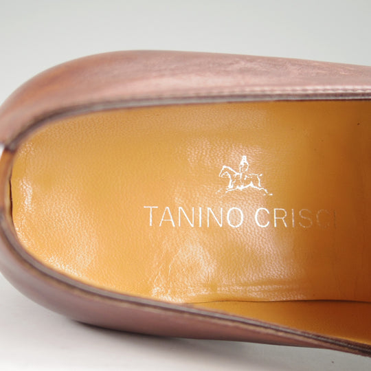 極上★(伊)タニノクリスチー SIZE 7.5【定価15万円以上★モンクストラップ/茶】カーフ/メンズ/TANINO CRISCI★o636