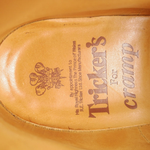極美品★トリッカーズ SIZE 9【貴重★セミブローグ版モールトン/M7046/cramp別注】カントリーブーツ/黒/メンズ/Tricker's★n101