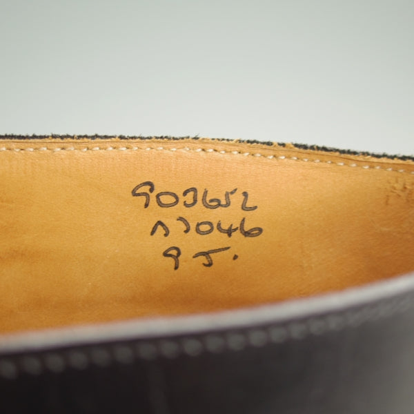 極美品★トリッカーズ SIZE 9【貴重★セミブローグ版モールトン/M7046/cramp別注】カントリーブーツ/黒/メンズ/Tricker's★n101