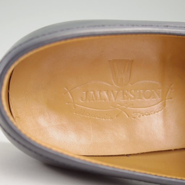 美品★J.M.ウエストン 7D【定価￥156,200-★180/コインローファー】41ラスト/ボックスカーフ/紺/メンズ/Weston/ウェストン★n607