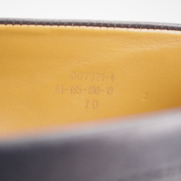 美品★J.M.ウエストン 7D【定価￥156,200-★180/コインローファー】41ラスト/ボックスカーフ/紺/メンズ/Weston/ウェストン★n607
