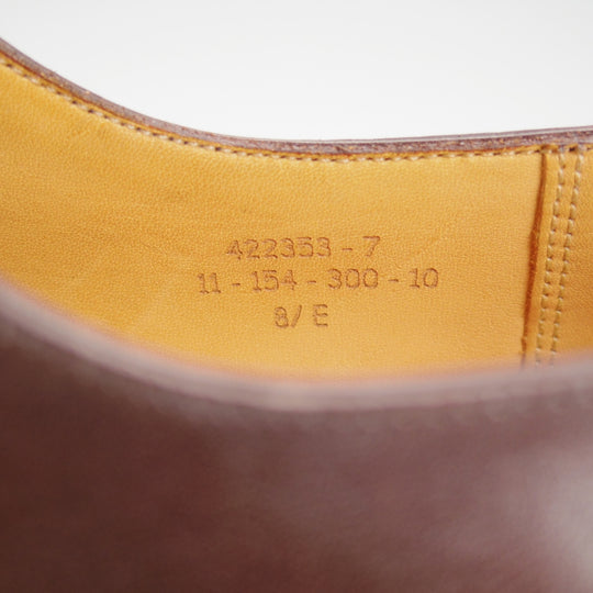 極上★J.M.ウエストン 8.5E【現行定価￥170,500-★300/ストレートチップ】11ラスト/ボックスカーフ/濃茶/メンズ/Weston/ウェストン★o098