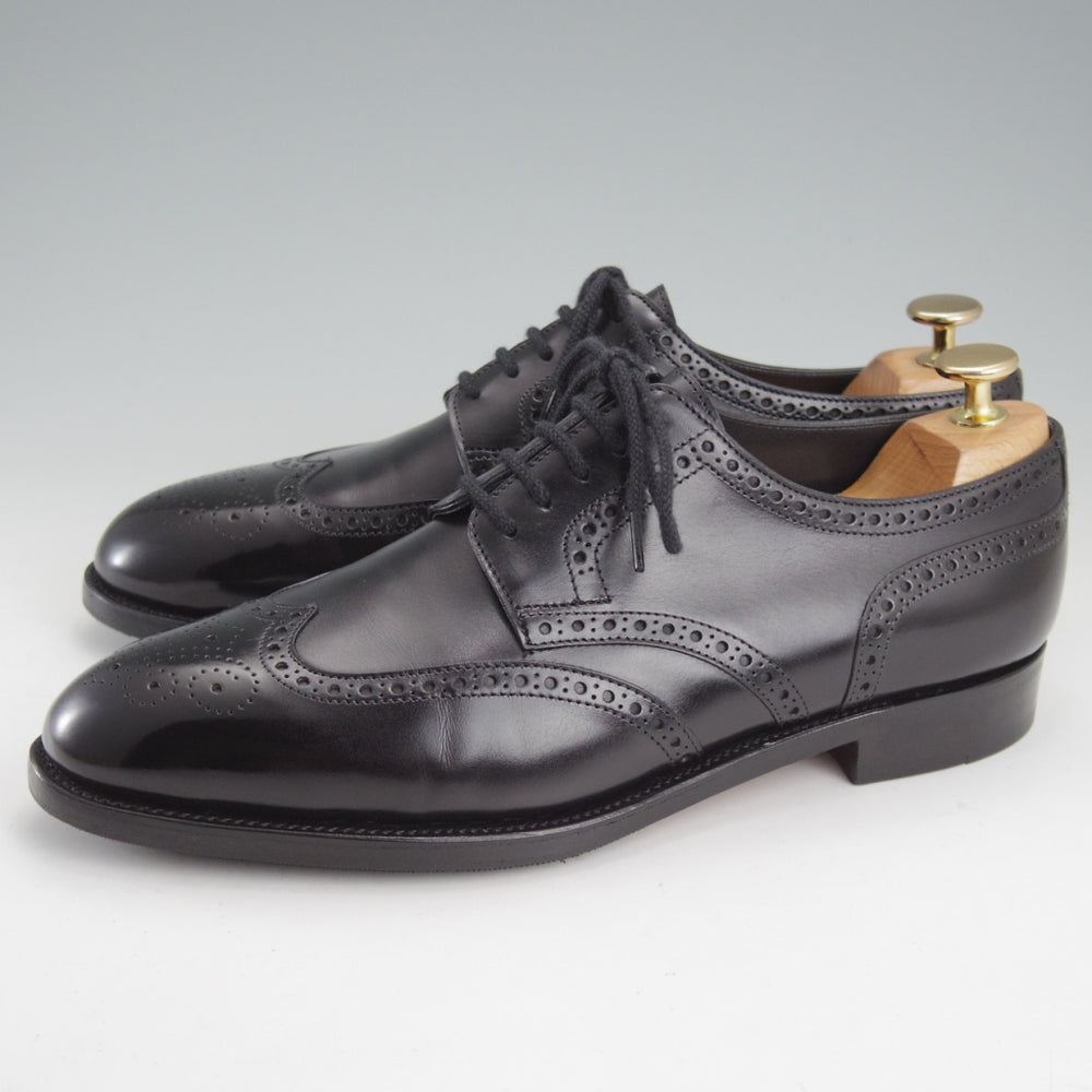 極美品★ジョンロブ 6D【現注文価格￥356,400-★8695ラスト/DARBY 2/ダービー】フルブローグ/カーフ/黒/JOHN LOBB★o099