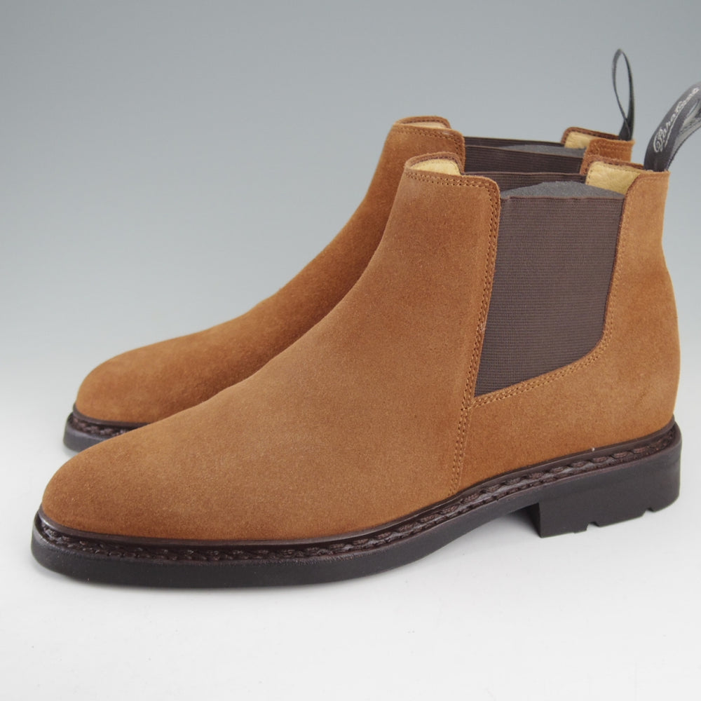 使用僅か★パラブーツ SIZE 7【定価￥99,000-★サイドゴアブーツ/CHAMFORT】ギャラクシーソール/スエード/茶/メンズ/Paraboot★o638