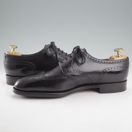 極美品★ジョンロブ 6D【現注文価格￥356,400-★8695ラスト/DARBY 2/ダービー】フルブローグ/カーフ/黒/JOHN LOBB★o099