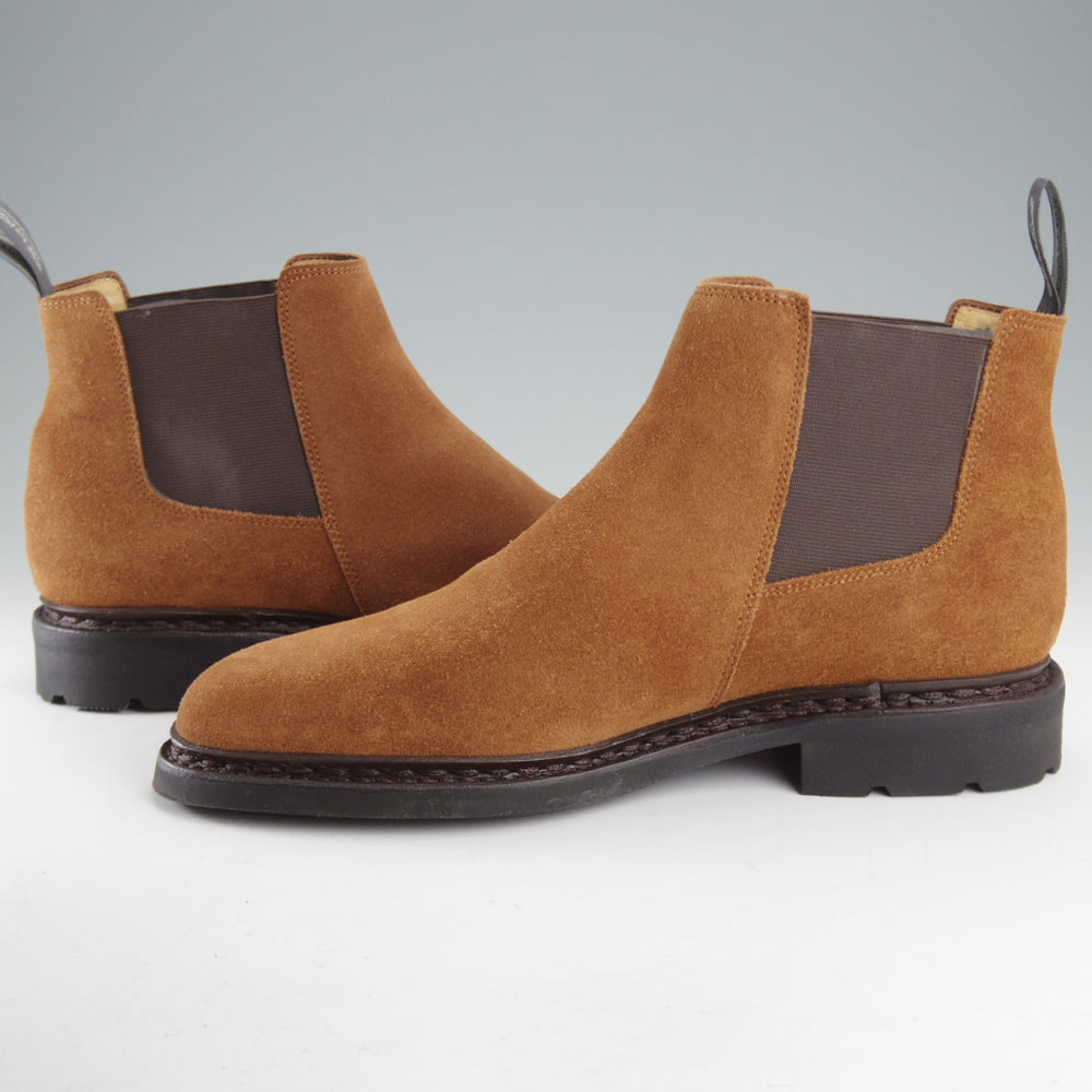 使用僅か★パラブーツ SIZE 7【定価￥99,000-★サイドゴアブーツ/CHAMFORT】ギャラクシーソール/スエード/茶/メンズ/Paraboot★o638