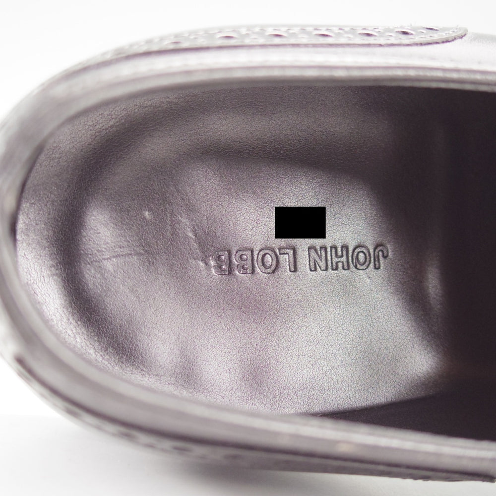 極美品★ジョンロブ 6D【現注文価格￥356,400-★8695ラスト/DARBY 2/ダービー】フルブローグ/カーフ/黒/JOHN LOBB★o099