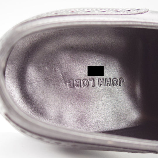 極美品★ジョンロブ 6D【現注文価格￥356,400-★8695ラスト/DARBY 2/ダービー】フルブローグ/カーフ/黒/JOHN LOBB★o099