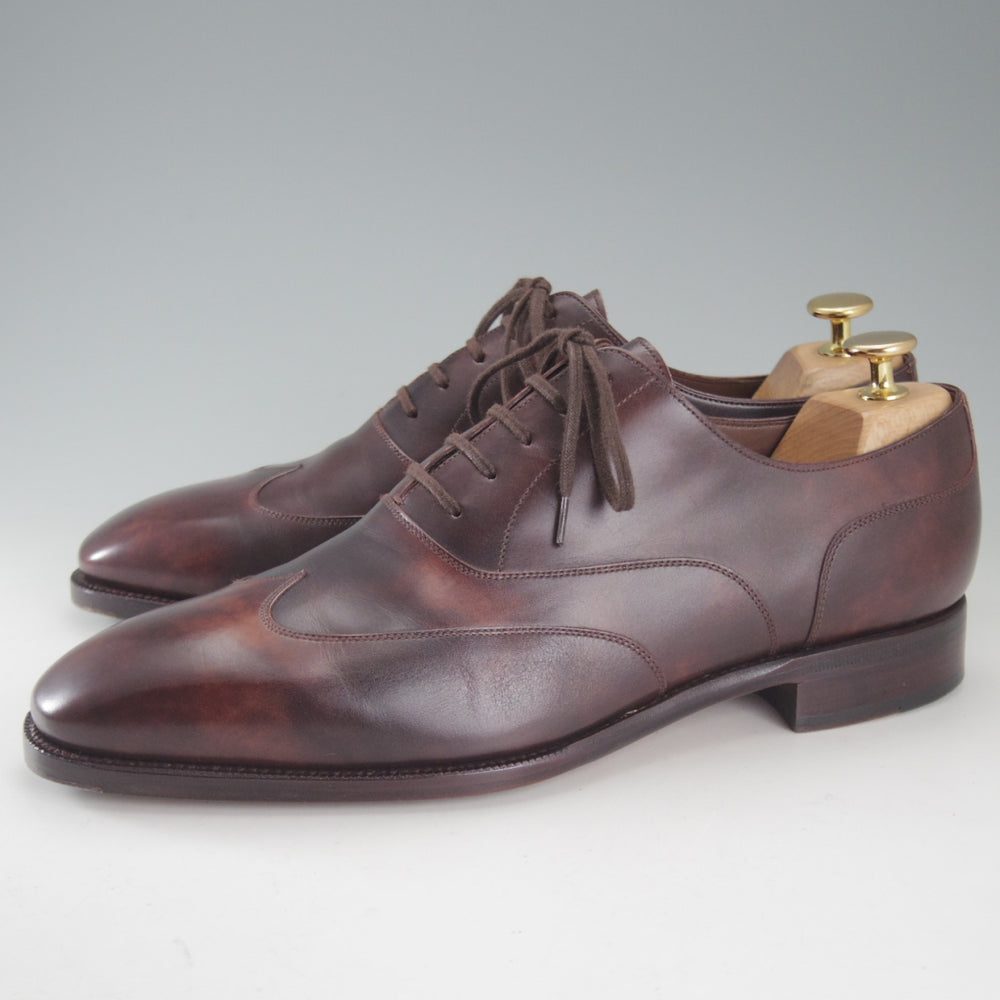 極美品★TLB Mallorca/ティーエルビー SIZE 7.5【現行定価8.8万円★(上級)Artistaコレクション/106】ミュージアムカーフ/濃茶★p205