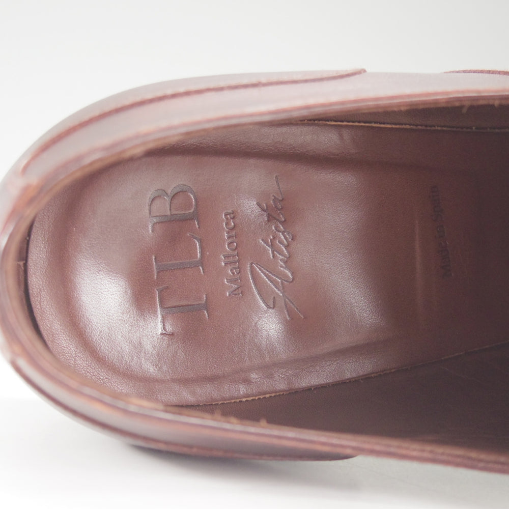 極美品★TLB Mallorca/ティーエルビー SIZE 7.5【現行定価8.8万円★(上級)Artistaコレクション/106】ミュージアムカーフ/濃茶★p205
