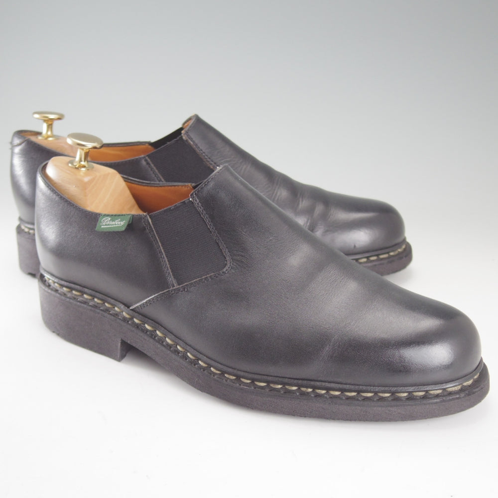 極上★パラブーツ SIZE 7【定価￥99,000-★PHOTON/フォトン/サイドゴアシューズ】TEXソール/リスレザー/黒/メンズ/Paraboot★p206