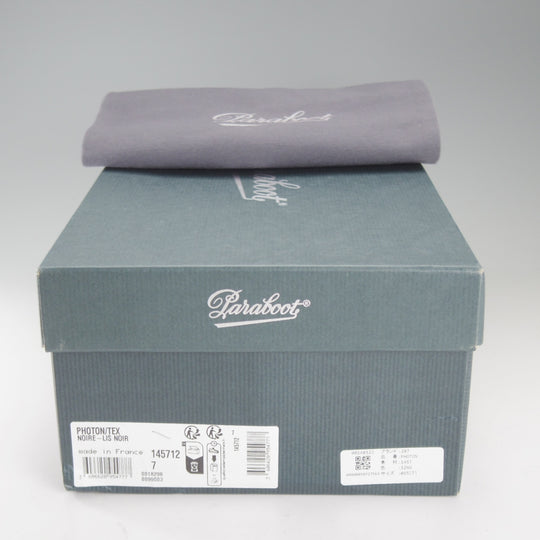 極上★パラブーツ SIZE 7【定価￥99,000-★PHOTON/フォトン/サイドゴアシューズ】TEXソール/リスレザー/黒/メンズ/Paraboot★p206