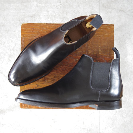 極美品★クロケット&ジョーンズ 6.5E【定価￥137,500-★サイドゴアブーツ/CHELSEA14】CITYソール/341ラスト/黒/Crockett&Jones★o101