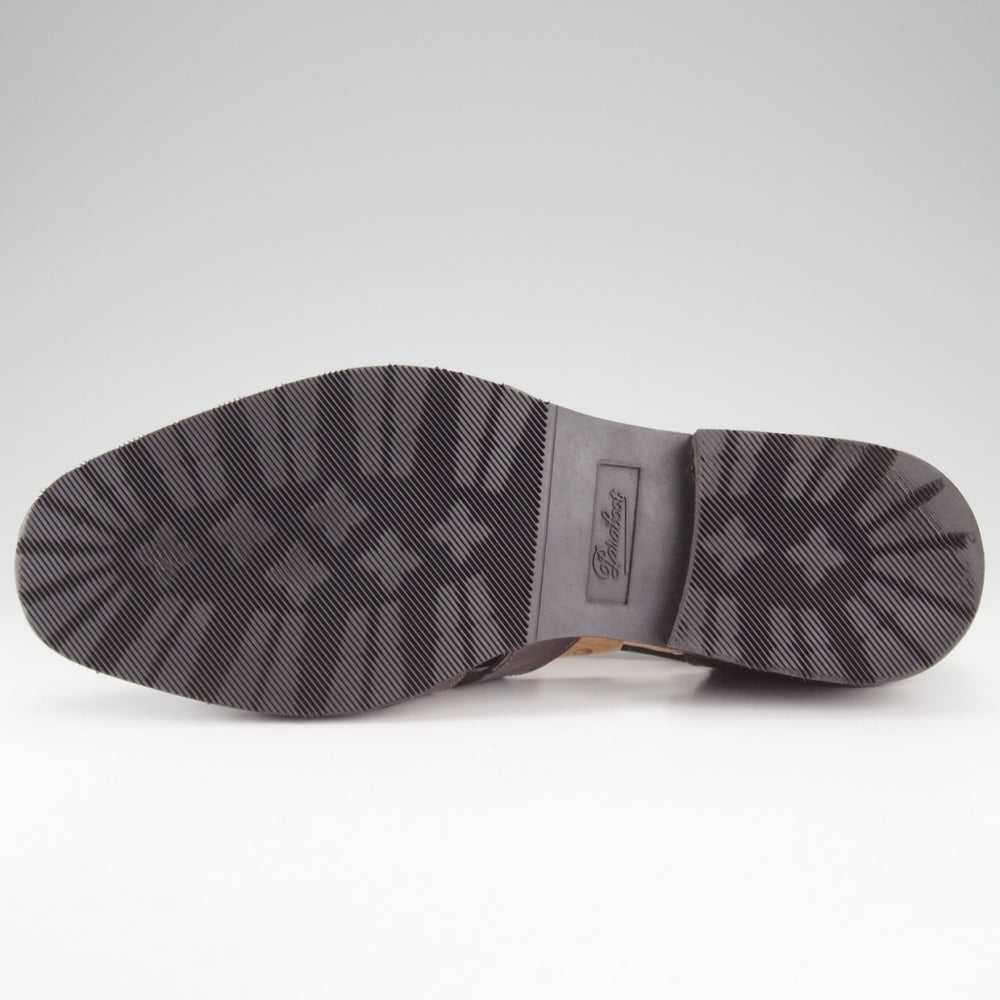 極美品★パラブーツ SIZE 5.5【定価￥70,400-★FERRET/グルカサンダル】ARAGONソール/カーフ/CAFÉ/カフェ/濃茶/メンズ/Paraboot★o641