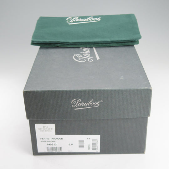 極美品★パラブーツ SIZE 5.5【定価￥70,400-★FERRET/グルカサンダル】ARAGONソール/カーフ/CAFÉ/カフェ/濃茶/メンズ/Paraboot★o641