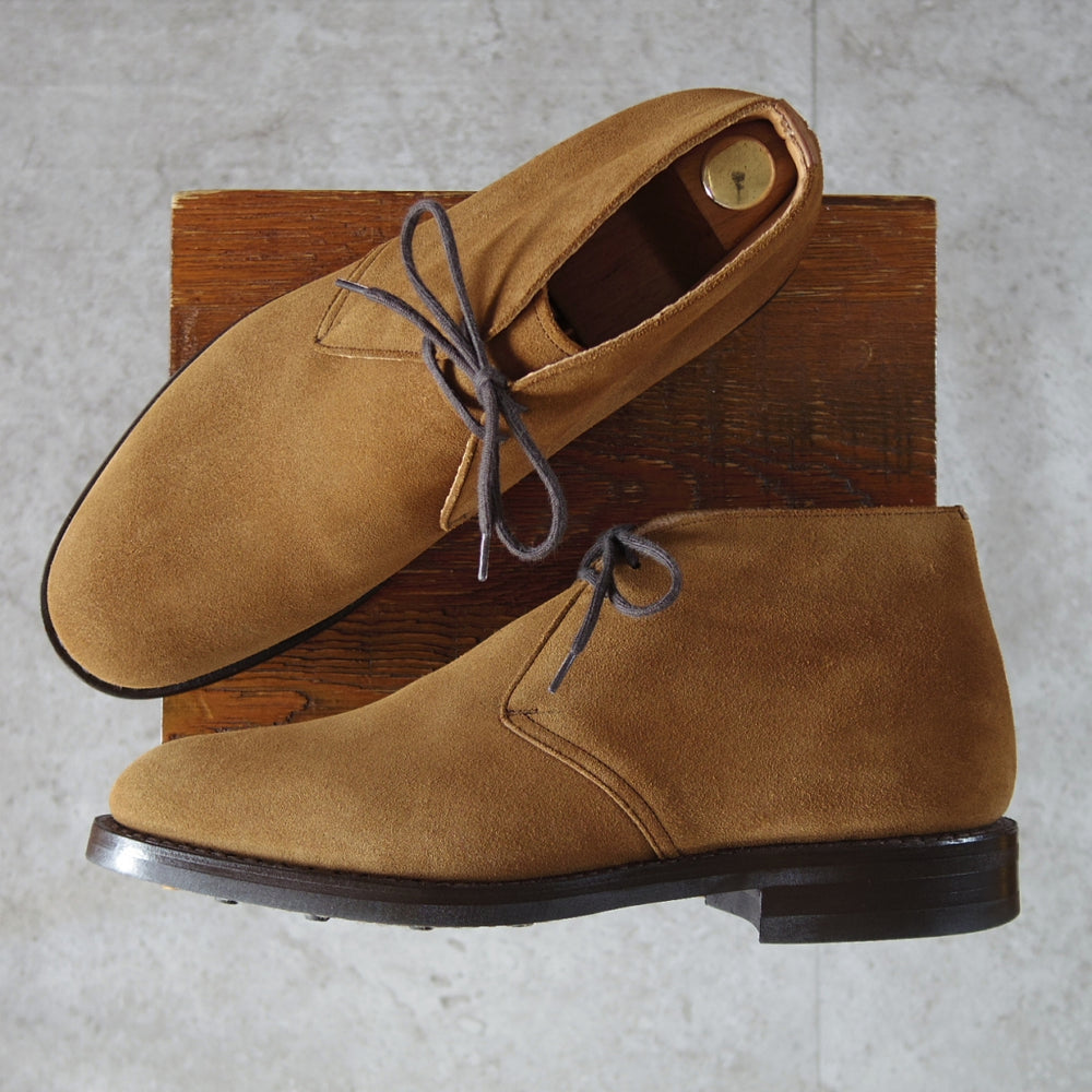 極美品★チャーチ 85F/UK8.5【定価￥160,600-★ダイナイトソール/RYDER 3】81ラスト/チャッカブーツ/スエード/茶/Church's★o108