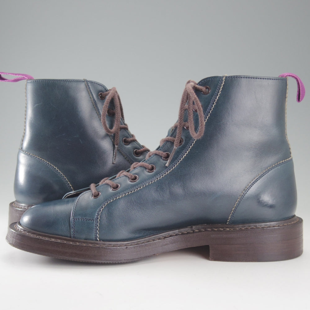 極上★トリッカーズ SIZE 6.5【現行モデル定価￥143,000-★ポールスミス別注/モンキーブーツ】6077/オイルドレザー/紺/Tricker's★p207