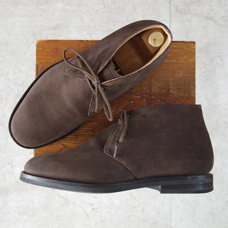 極美品★チャーチ 85G/UK8.5【定価￥165,000-★ライトウェイトソール/RYDER 3 LW】81ラスト/チャッカブーツ/スエード/濃茶/Church's★o109