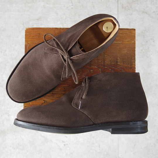 極美品★チャーチ 85G/UK8.5【定価￥165,000-★ライトウェイトソール/RYDER 3 LW】81ラスト/チャッカブーツ/スエード/濃茶/Church's★o109