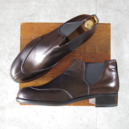 未使用★(伊製)Le Yucca's/レユッカス SIZE 41【貴重★(青山)BLOOM&BRANCH別注/エンツォ・ボナフェ製】サイドゴアブーツ/黒系★o110