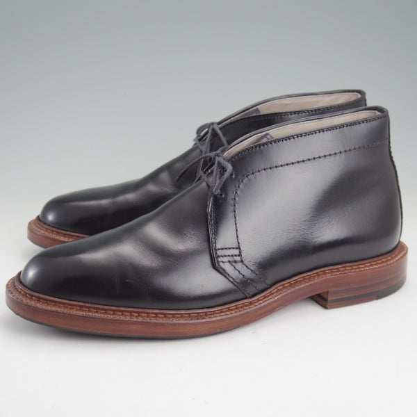 美品★オールデン 7.5D【現行定価17万円以上★(米)The Shoe Mart別注/チャッカブーツ/13770】バリーラスト/カーフ/黒/ALDEN★n611