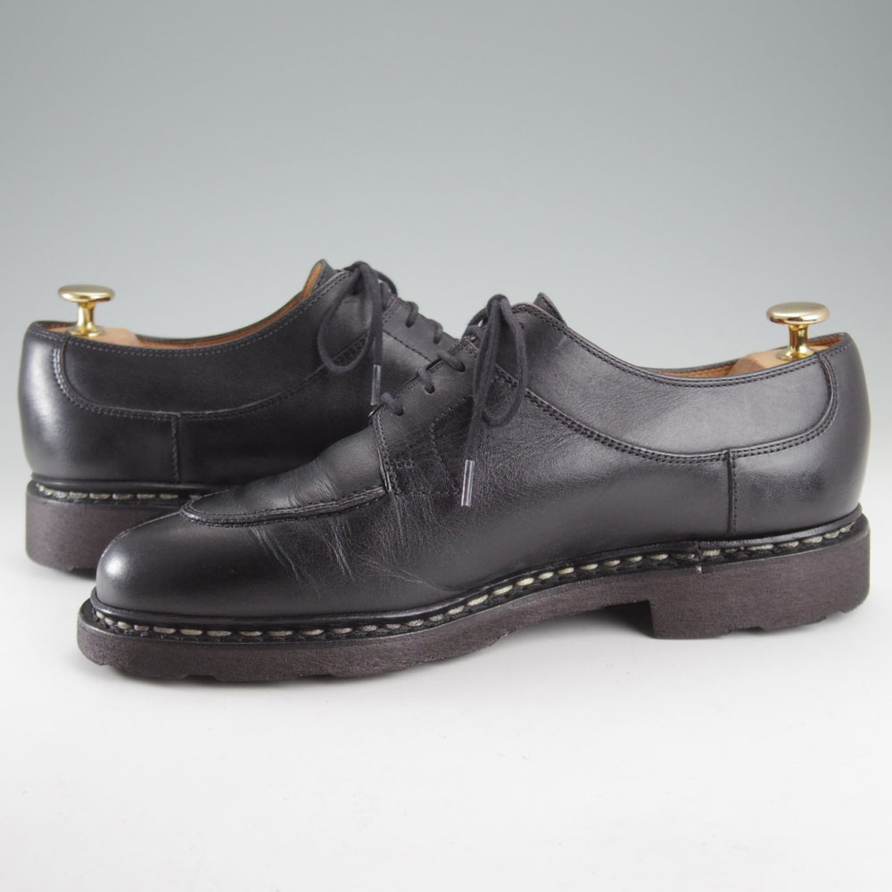 極上★パラブーツ SIZE 7【定価￥96,800-★アヴィニョン/AVIGNON】グリフソール/Uチップ/リスレザー/黒/メンズ/Paraboot★o642