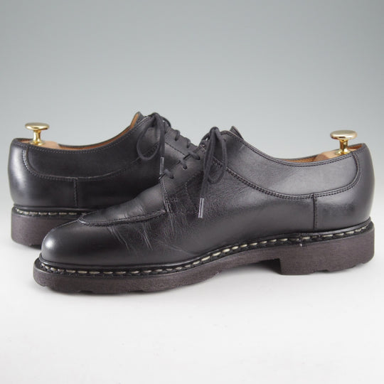 極上★パラブーツ SIZE 7【定価￥96,800-★アヴィニョン/AVIGNON】グリフソール/Uチップ/リスレザー/黒/メンズ/Paraboot★o642