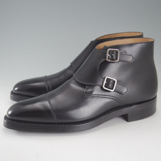 極美品★クロケット&ジョーンズ 5.5E【定価￥165,000-★CAMBERLEY/007-スペクター着用】ダブルモンク/348ラスト/黒/Crockett&Jones★p208