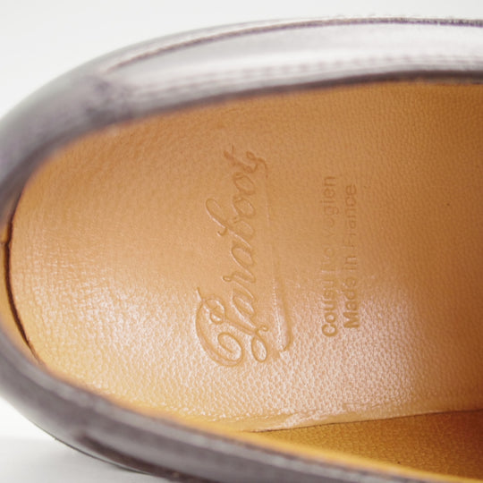 極上★パラブーツ SIZE 7【定価￥96,800-★アヴィニョン/AVIGNON】グリフソール/Uチップ/リスレザー/黒/メンズ/Paraboot★o642