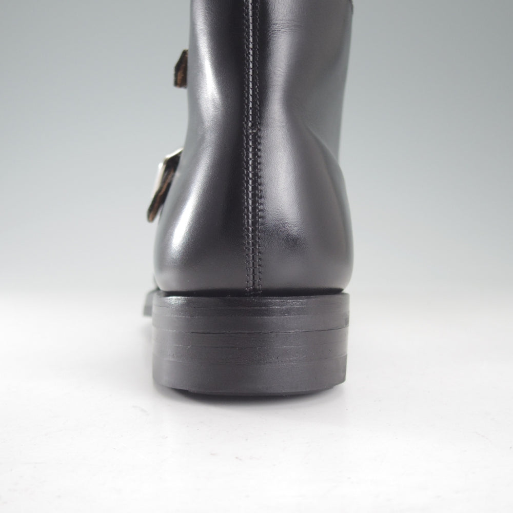極美品★クロケット&ジョーンズ 5.5E【定価￥165,000-★CAMBERLEY/007-スペクター着用】ダブルモンク/348ラスト/黒/Crockett&Jones★p208