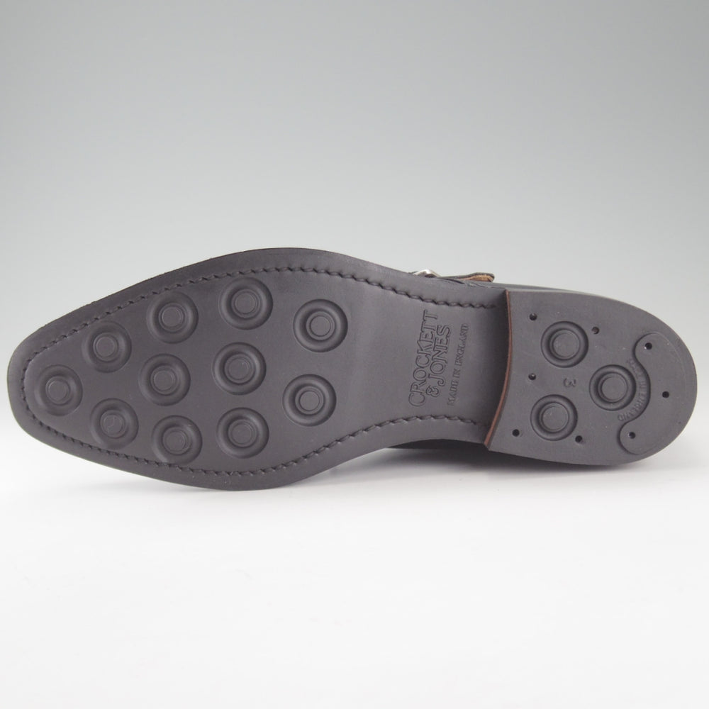 極美品★クロケット&ジョーンズ 5.5E【定価￥165,000-★CAMBERLEY/007-スペクター着用】ダブルモンク/348ラスト/黒/Crockett&Jones★p208