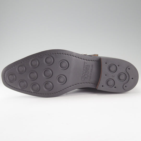 極美品★クロケット&ジョーンズ 5.5E【定価￥165,000-★CAMBERLEY/007-スペクター着用】ダブルモンク/348ラスト/黒/Crockett&Jones★p208