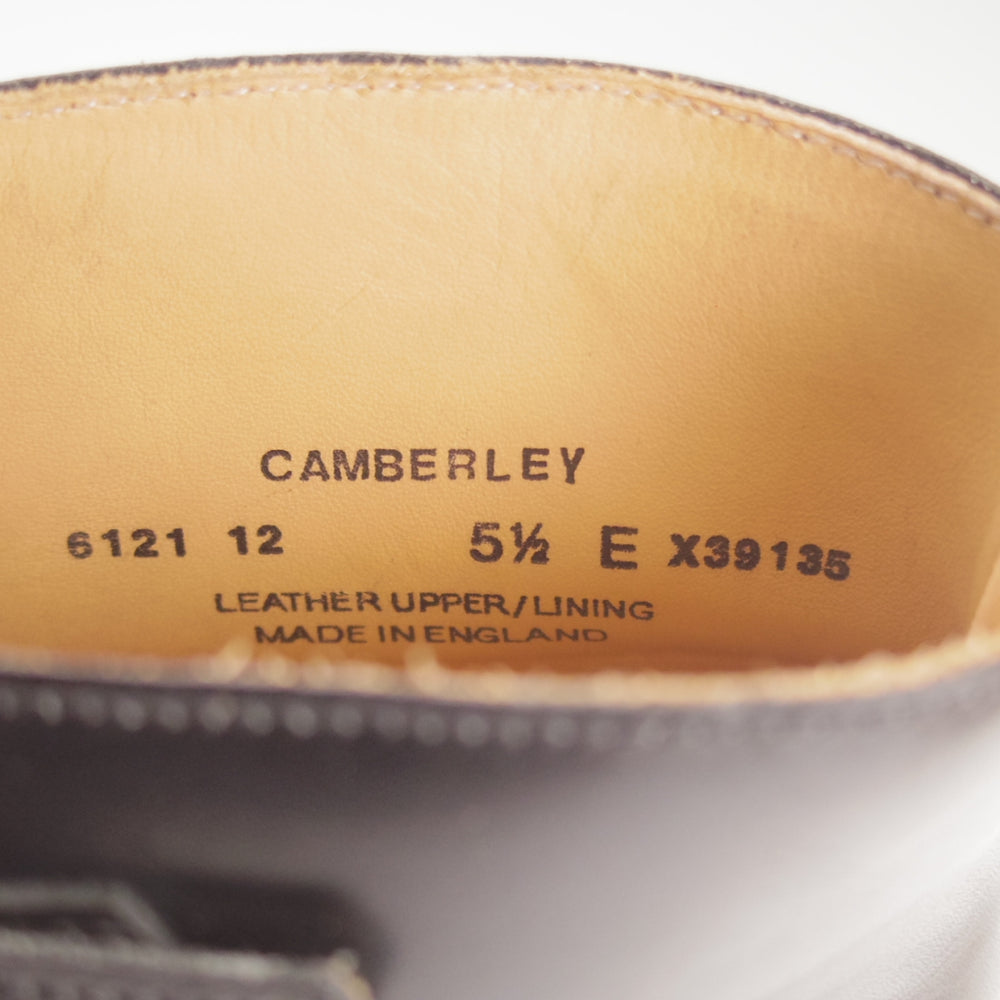 極美品★クロケット&ジョーンズ 5.5E【定価￥165,000-★CAMBERLEY/007-スペクター着用】ダブルモンク/348ラスト/黒/Crockett&Jones★p208