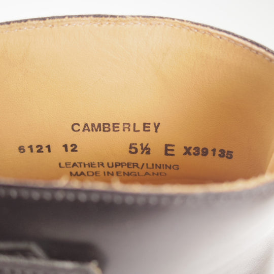 極美品★クロケット&ジョーンズ 5.5E【定価￥165,000-★CAMBERLEY/007-スペクター着用】ダブルモンク/348ラスト/黒/Crockett&Jones★p208