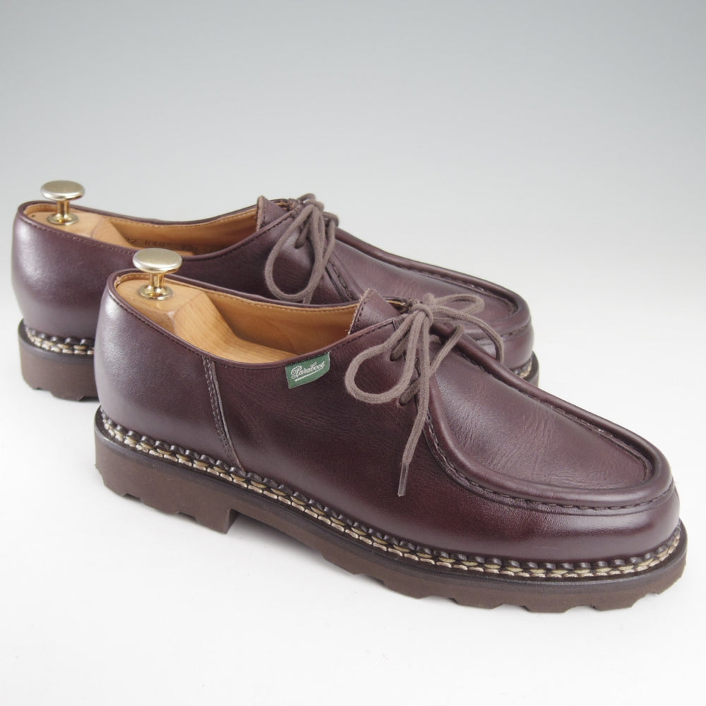 使用数回★パラブーツ SIZE 40.5【定価￥96,800-★ミカエル/MICHAEL】チロリアンシューズ/リスレザー/CAFÉ/濃茶/Paraboot★o643
