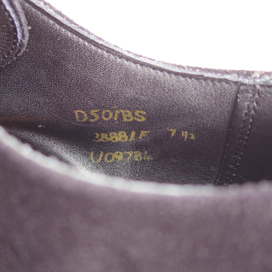 極上★(英)チーニー 7.5F【ダイナイトソール仕様★プレーントゥ/3888ラスト】Vフロント/スエード/黒/メンズ/CHEANEY★o100