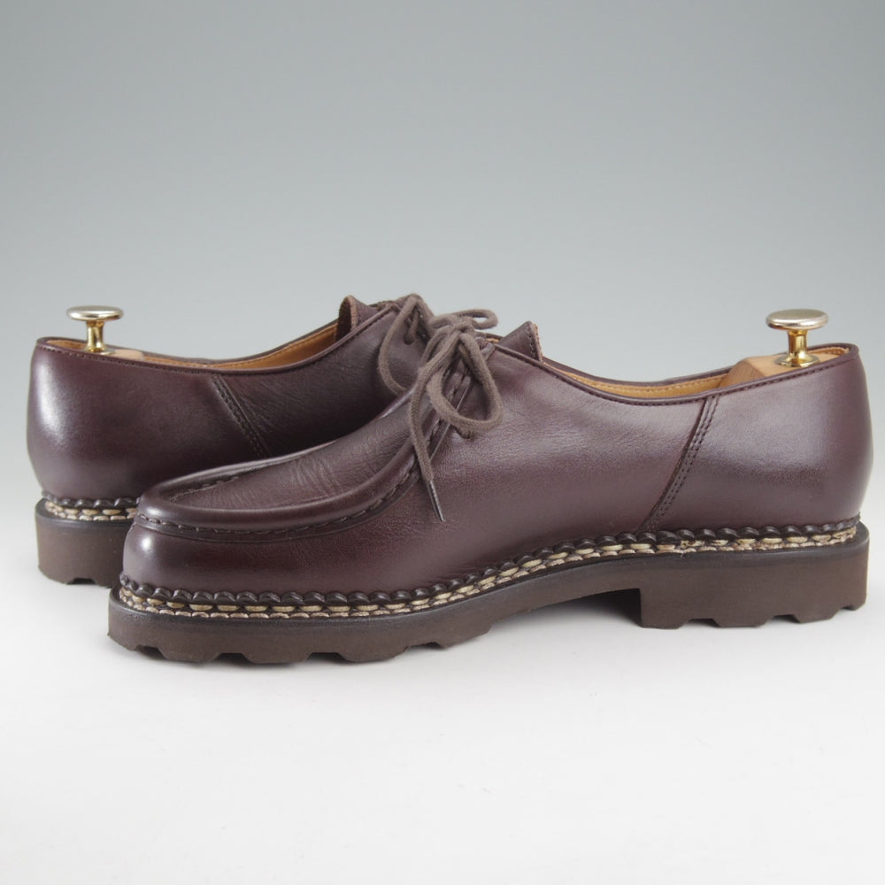 使用数回★パラブーツ SIZE 40.5【定価￥96,800-★ミカエル/MICHAEL】チロリアンシューズ/リスレザー/CAFÉ/濃茶/Paraboot★o643