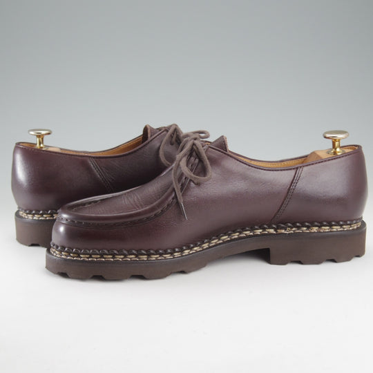 使用数回★パラブーツ SIZE 40.5【定価￥96,800-★ミカエル/MICHAEL】チロリアンシューズ/リスレザー/CAFÉ/濃茶/Paraboot★o643